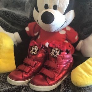 Red Minnie Mouse Hi-Top Sneakers